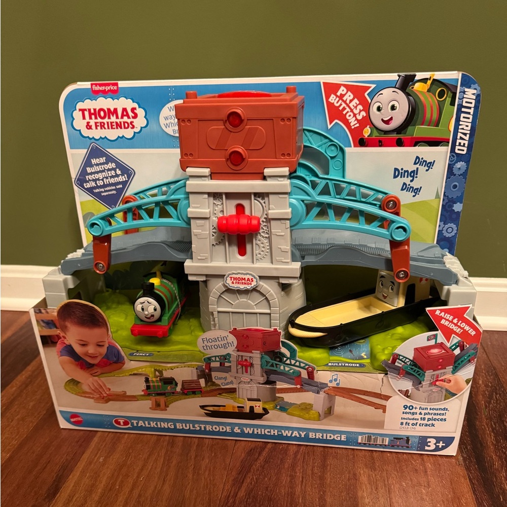 Thomas & Friends Talking Bulstrode & Which-Way Bridge Playset - Multicolor